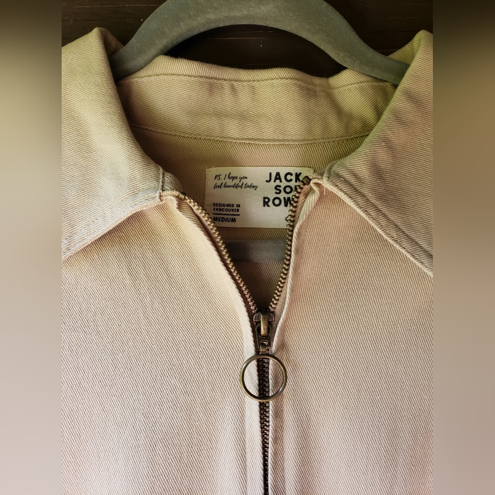 Jackson Rowe Cream / taupe zipper jumpsuit - Picture 6 of 13